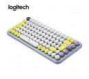 TECLADO LOGITECH POP KEYS MULTI-DEVICE WIRELESS/BT FRESH VIBES LILA/GREEN (920-010714)-P